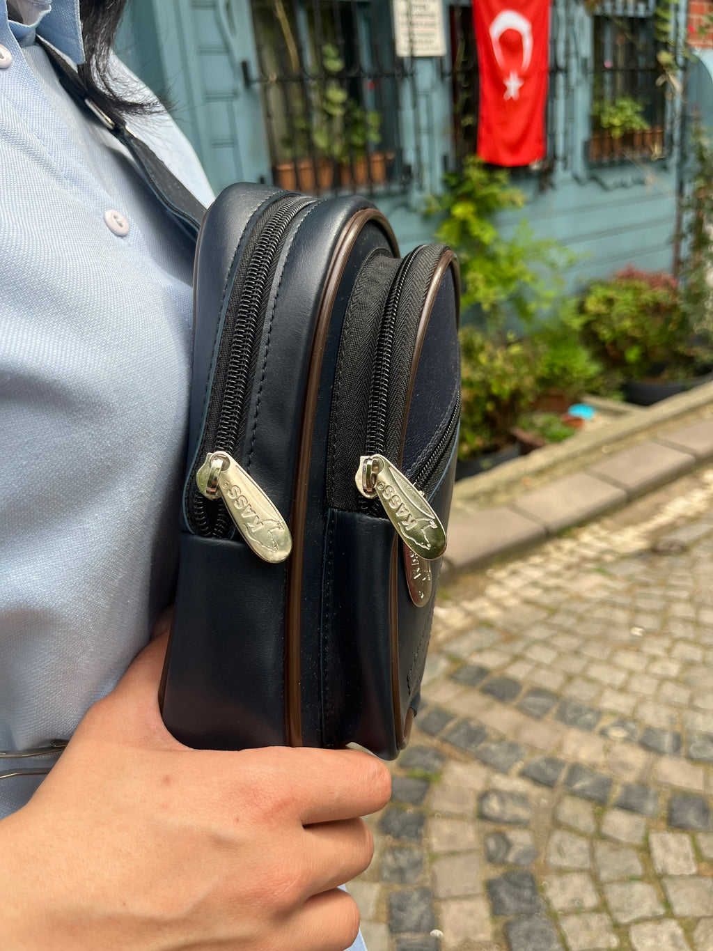 Lacivert Unisex Çapraz Çanta