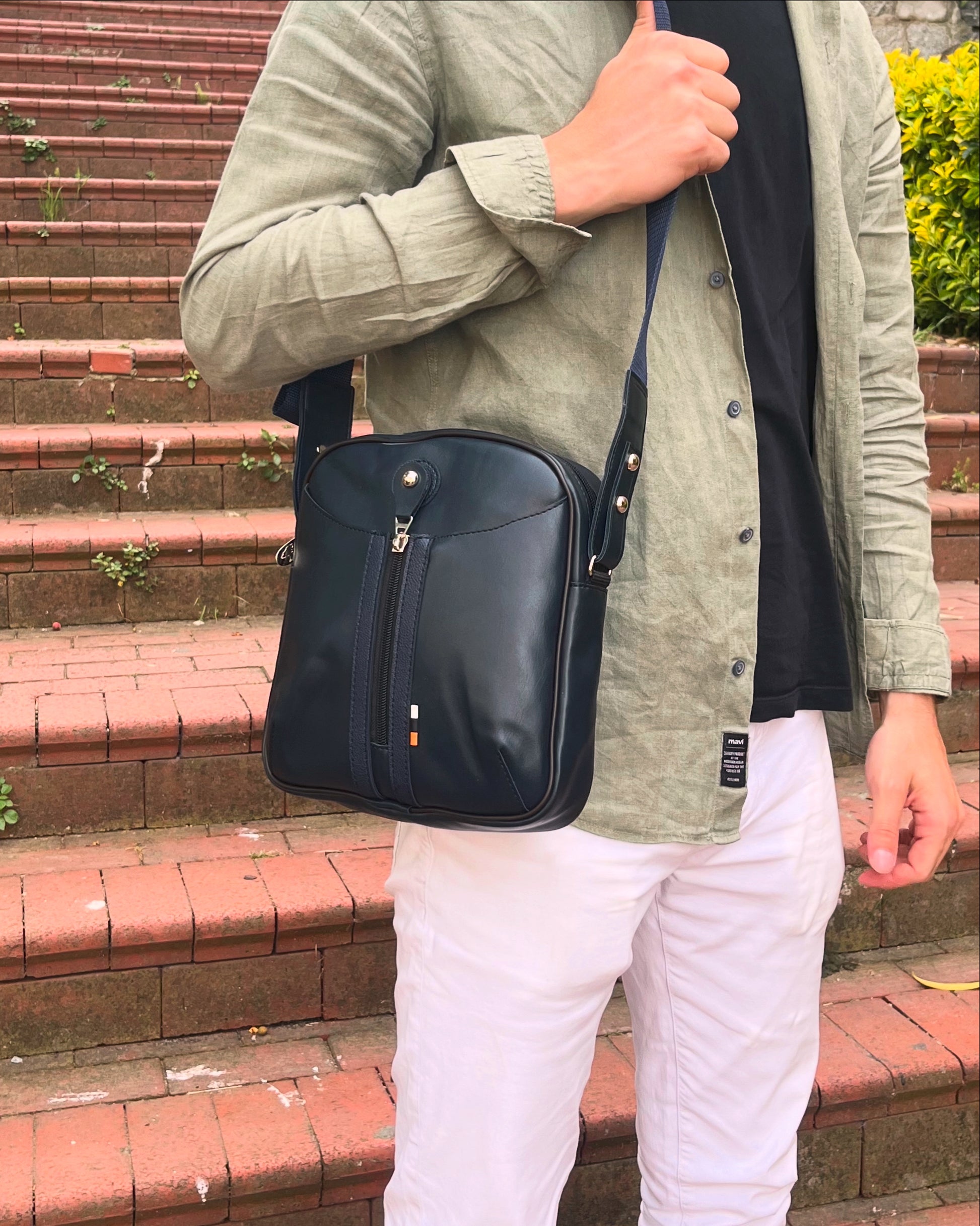 Lacivert Unisex Çapraz Çanta